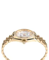 Philipp Plein Women's Date Superlative Gold Ion-Plated Bracelet Watch 34mm