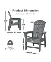 Kids' Adirondack Chair Seat Weather Resistant for Ages 3-8