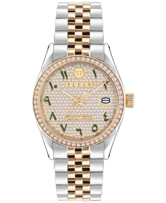 Philipp Plein Women's Date Superlative Two-Tone Stainless Steel Bracelet Watch 34mm