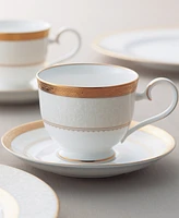 Noritake Odessa Gold Set of 4 Saucers, Service For 4