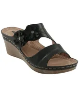 Gc Shoes Women's Rita Flower Wedge Sandals