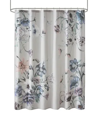 Madison Park Cassandra Printed Cotton Shower Curtain, 72" x