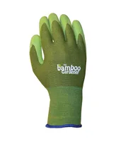 Bellingham Rayon Gardener Gloves with Natural Rubber Palm, Small, Green