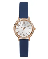 Guess Women's Analog Blue Silicone Watch 32mm