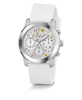 Guess Women's Multifunction White Silicone Watch 38mm