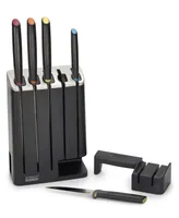 Joseph Joseph Elevate Knives Slim Block 5-Piece Knife Set with Ceramic Sharpener