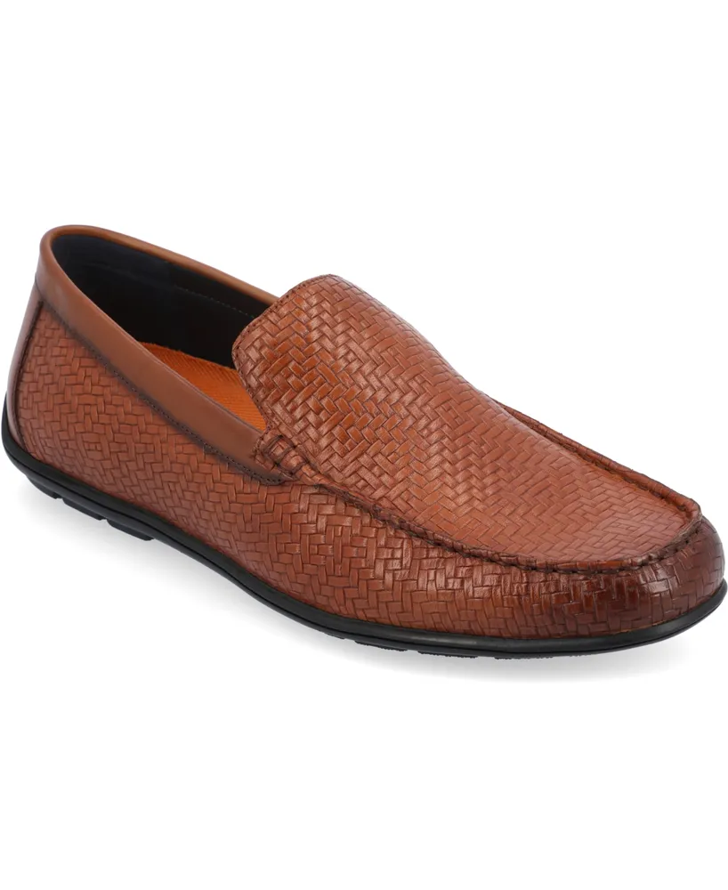 Thomas & Vine Men's Carter Moc Toe Driving Loafer Dress Shoes