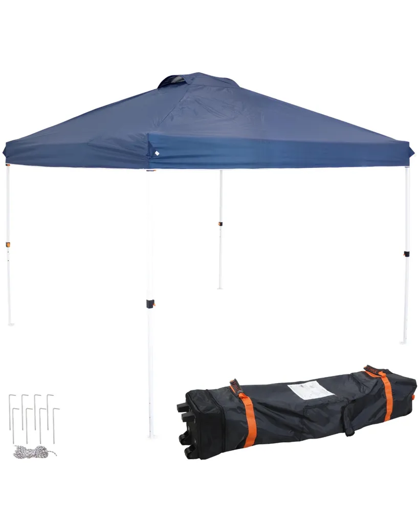 x Foot Premium Pop-Up Canopy with Rolling Carry Bag - Straight Leg Folding Outdoor Shade Shelter