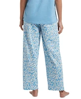 Hue Women's Sleepwell Printed Knit Pajama Pant made with Temperature Regulating Technology