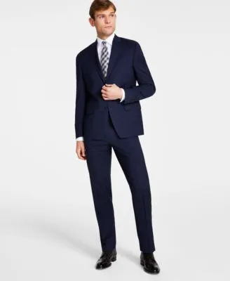 Michael Kors Mens Classic Fit Wool Blend Stretch Suit Separates