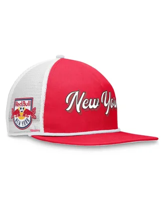 Men's Fanatics Red, White New York Red Bulls True Classic Golf Snapback Hat