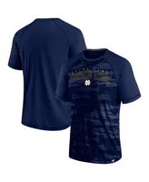 Men's Fanatics Navy Notre Dame Fighting Irish Arch Outline Raglan T-shirt