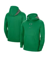 Men's Nike Green Oregon Ducks Team Basketball Spotlight Performance Pullover Hoodie