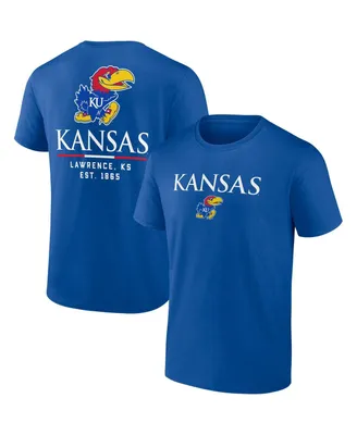 Men's Fanatics Royal Kansas Jayhawks Game Day 2-Hit T-shirt