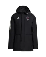 Men's adidas Black Colorado Rapids Stadium Parka Raglan Full-Zip Hoodie Jacket