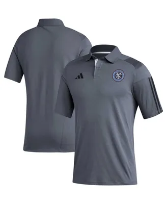 Men's adidas Gray New York City Fc 2023 On-Field Training Polo Shirt