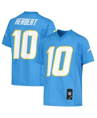 Big Boys Justin Herbert Powder Blue Los Angeles Chargers Replica Player Jersey