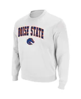 Colosseum Men's Boise State Broncos Arch and Logo Tackle Twill Pullover Sweatshirt