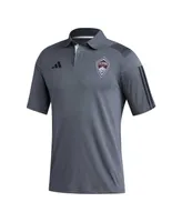 Men's adidas Gray Colorado Rapids 2023 On-Field Training Polo Shirt