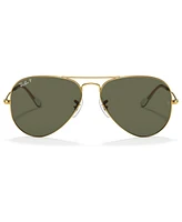 Ray-Ban Unisex Polarized Sunglasses, RB3025 Aviator Classic