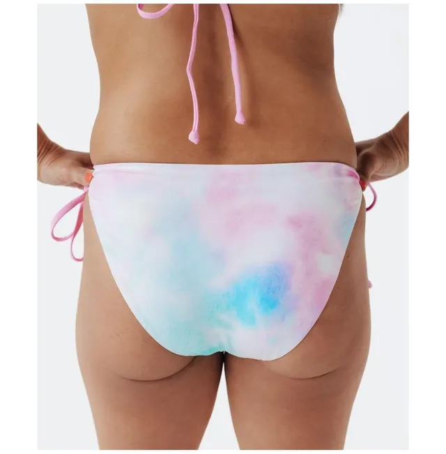 Navalora Women's Cotton Candy Tie Dye String Bikini Bottom