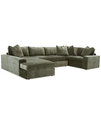 Michola 155" 3-Pc. Fabric Sectional with Chaise, Created for Macy's