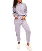 Dorothea Women's Sherpa Sweatshirt & Pant Loungewear Set