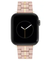 Nine West Women's Rubberized Link Bracelet designed for Apple Watch 42mm (Series 10) & 38/40/41mm