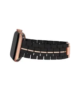 Nine West Women's Rubberized Link Bracelet designed for Apple Watch 42mm (Series 10) & 38/40/41mm