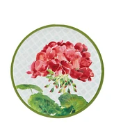 Certified International Geraniums Melamine 12 Piece Dinnerware Set, Service for 4