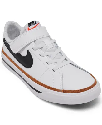 Nike Little Kids Court Legacy Adjustable Strap Closure Casual Sneakers from Finish Line