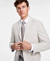 Tommy Hilfiger Men's Modern-Fit Tan Check Sport Coat