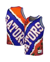 Men's Mitchell & Ness Royal, Orange Florida Gators Jumbotron 2.0 Sublimated Tank Top