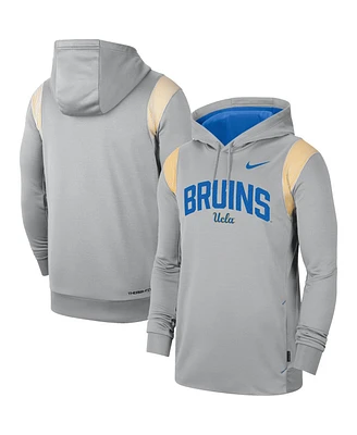 Men's Nike Gray Ucla Bruins 2022 Game Day Sideline Performance Pullover Hoodie