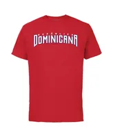 Men's Legends Vladimir Guerrero Jr. Red Dominican Republic Baseball 2023 World Classic Name and Number T-shirt