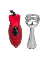 Brentwood 2-speed Hand Blender - Red Soft Grip Handle