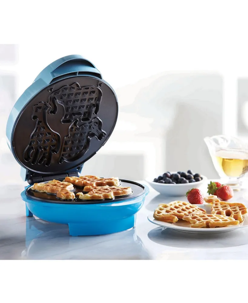 Brentwood Animal Shaped Waffle Maker in Blue