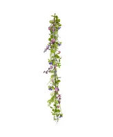 National Tree Company 60" Flowering Eggs Easter Garland