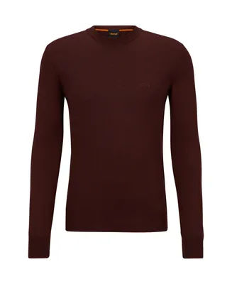 Boss by Hugo Boss Men's Regular-Fit Tonal Logo Crew-Neck Sweater, Created for Macy's