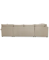 Closeout! Wrenley 138" 4-Pc. Fabric Modular Chaise Sectional Sofa, Created for Macy's