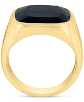 Effy Men's Onyx Statement Ring in 14k Gold-Plated Sterling Silver