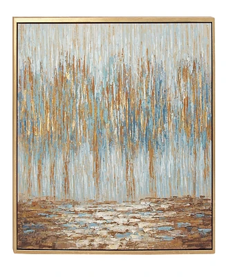 Rosemary Lane Canvas Tree Framed Wall Art with Gold-Tone Frame