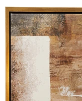 CosmoLiving by Cosmopolitan Canvas Abstract Framed Wall Art with Gold-Tone Frame, 36" x 2" x 47"