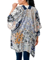 Marcus Adler Floral Patch Work Kimono