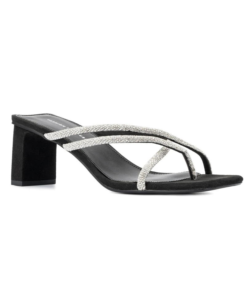 Fashion To Figure Women's Nikita Wide Width Heels Sandals