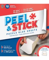 MasterPieces Puzzles MasterPieces Puzzle Glue Sheets - 12 Count with Hangers