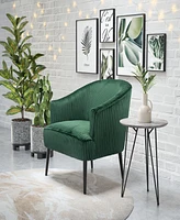 Zuo 31" Steel, Polyester Ranier Boho Chic Accent Chair