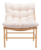 Zuo 35" Aluminum, Polyethylene, Olefin Merilyn Accent Chair