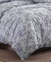 Tommy Bahama Home Pen And Ink Cotton 3 Piece Duvet Cover Set, King