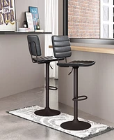 Zuo 43" Steel, Polyurethane Holden Adjustable Bar Chair